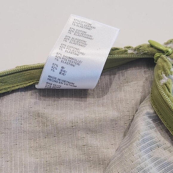 Y2K Urban Outfitters Sz S Mini Skirt sage green houndstooth Schoolgirl Clueless - Picture 9 of 9